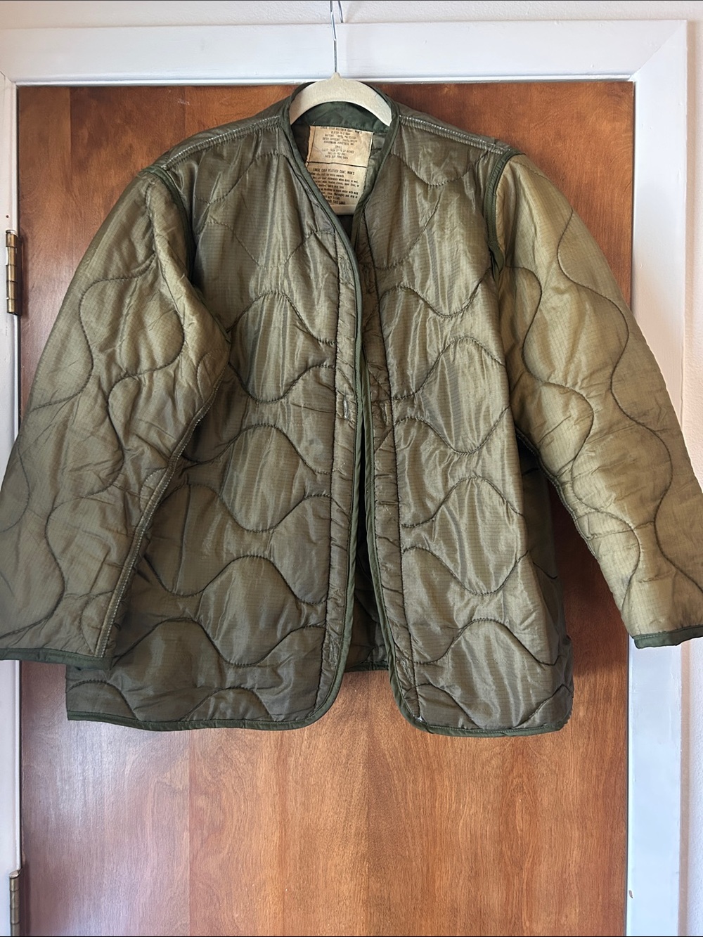 Vintage Military Liner • Green • Size Small